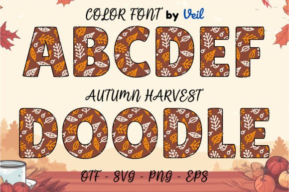 Autumn Harvest: A Vibrant Font for Creative Projects