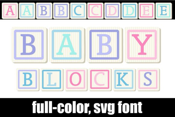 Baby Blocks: The SVG Font for Nostalgic Design