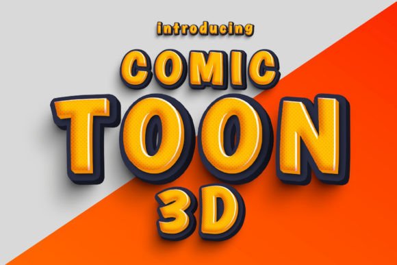 Comic Toon 3D: Elevate Your Visual Design with Dynamic Typography