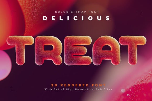 Delicious Treat: A Sweet Typography Solution for Visual Design