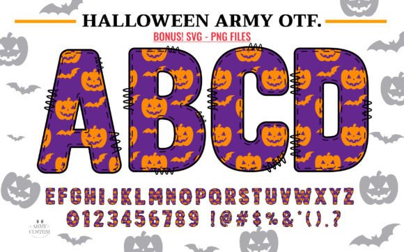 Enchant Your Designs with Halloween Army Pumpkin Bat
