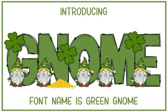 Green Gnome: A Playful Font for Festive Design