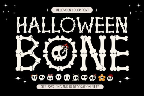 Halloween Bone: Elevating Spooky Design with Typographic Flair