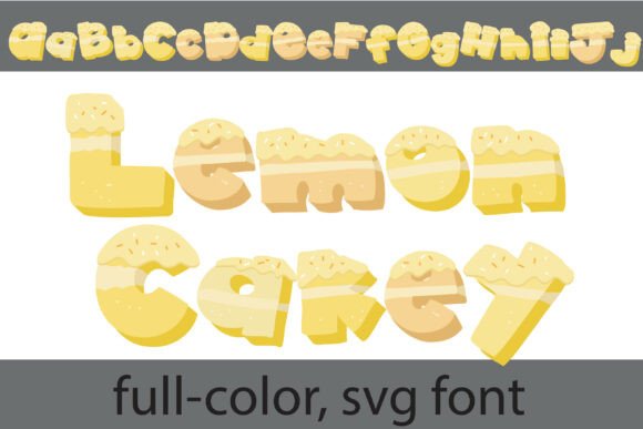 Lemon Cakey: Elevate Your Visual Design with a Zesty SVG Font