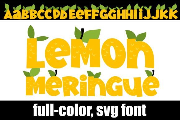 Lemon Meringue: The Zestful SVG Font for Fresh Branding
