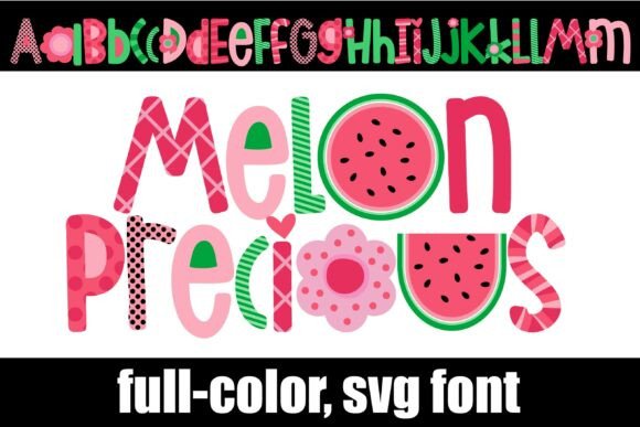 Melon Precious: A Whimsical SVG Font for Playful Branding