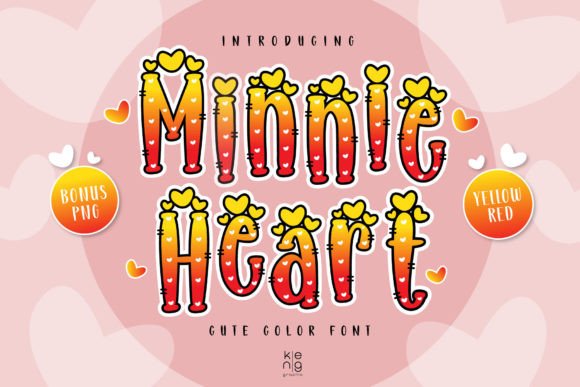 Minnie Heart Y-R: A Bold Typeface for Modern Design