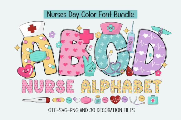 Nurse Alphabet: A Typography Solution for Healthcare Branding