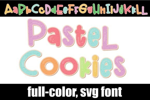 Pastel Cookies: The Sweetest SVG Font for Designers