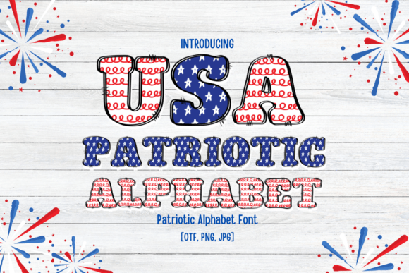 Patriotic Alphabet: A Color Font for Vibrant Design