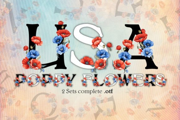 Poppy Flower Font: A Botanical Typography Solution