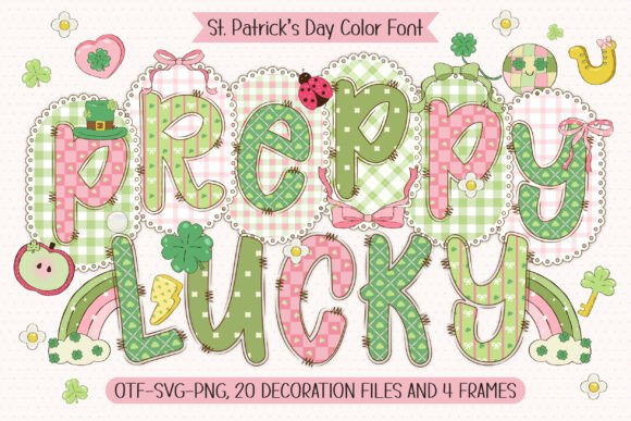 Preppy Lucky: Elevating Seasonal Design with a Festive SVG Font