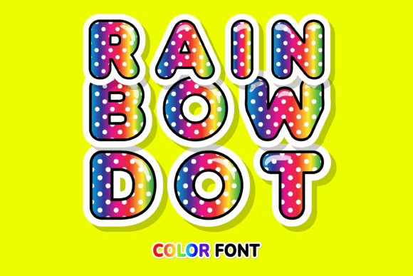 Rainbow Dot: Elevate Your Designs with Playful Typography