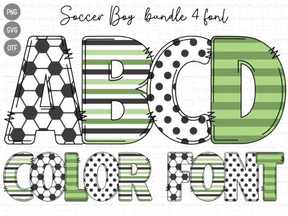 Soccer Boy: A Playful Color Font for Dynamic Design