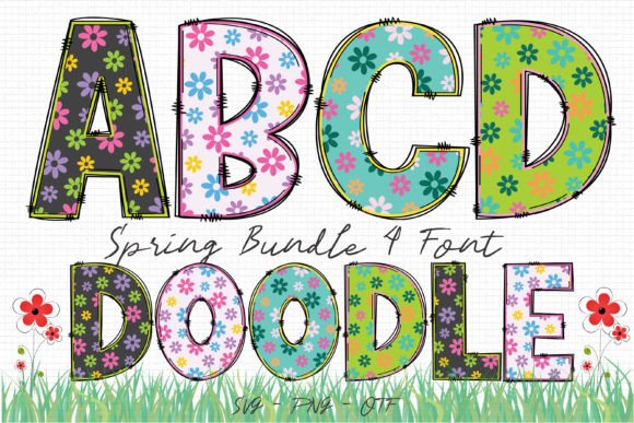 Spring Clip: The Sweet, Chic Color Font for Modern Design