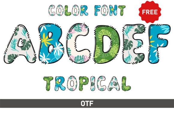 Tropical Typography: Vibrant Fonts for Playful Design