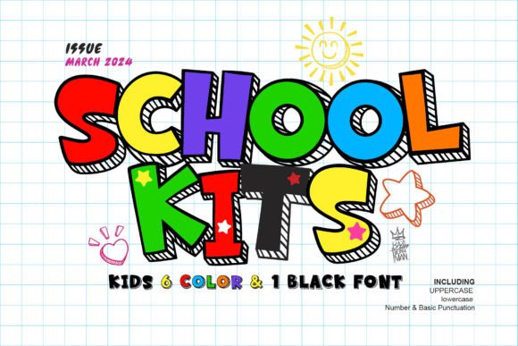 Unlock Playful Design with School Kits Typography