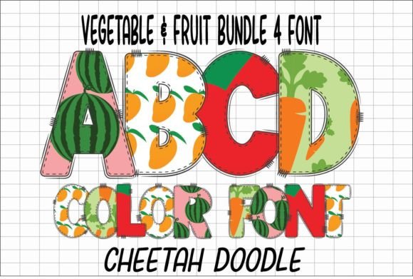 Vegetable & Fruits: A Playful Font for Vibrant Design