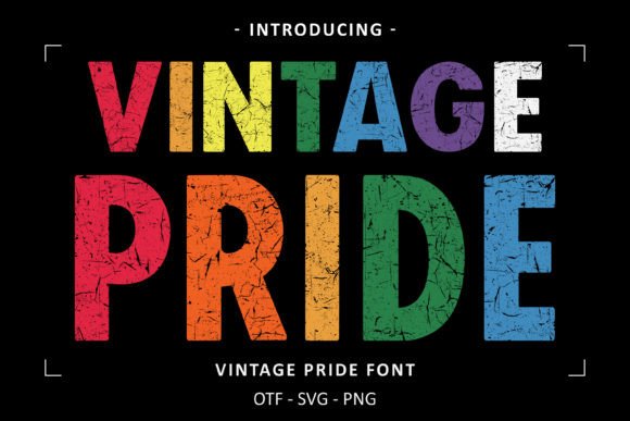 Vintage Pride: A Retro Font for Modern Celebration