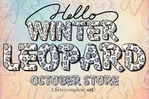 Winter Leopard: Unleashing Wild Elegance in Typography